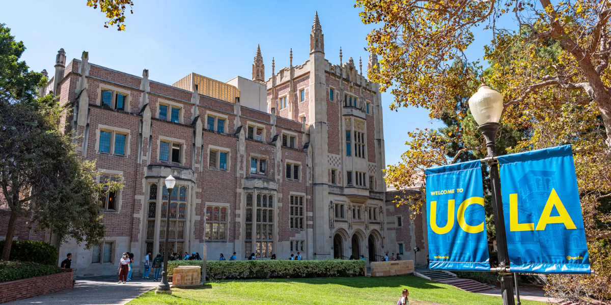 UCLA campus near the Los Angeles California Temple